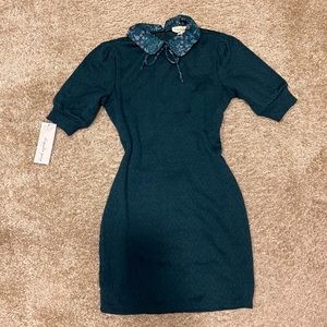 SOLD knitted collared dress
